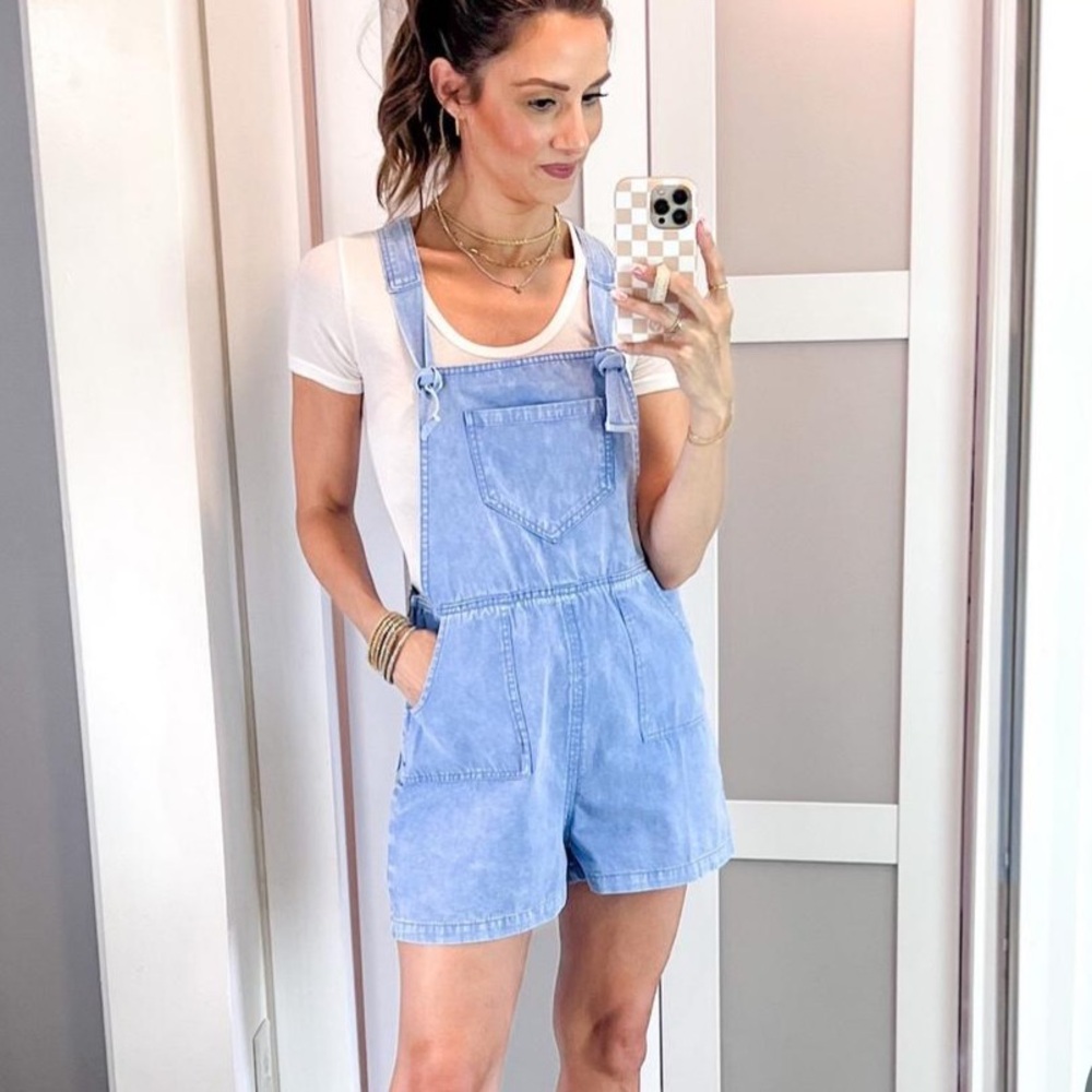 NWOT “Start It Blue” Denim Romper